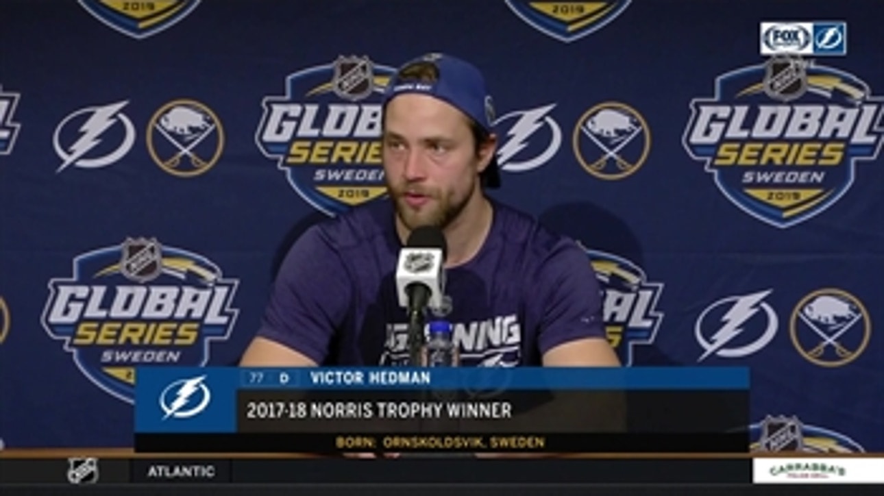 Victor Hedman on playing in Sweden: 'I'll cherish this one forever'