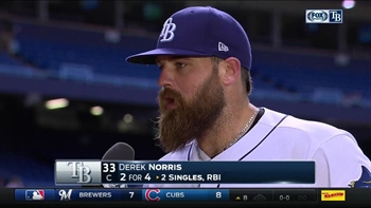 Derek Norris says Rays were able to come through in good situations