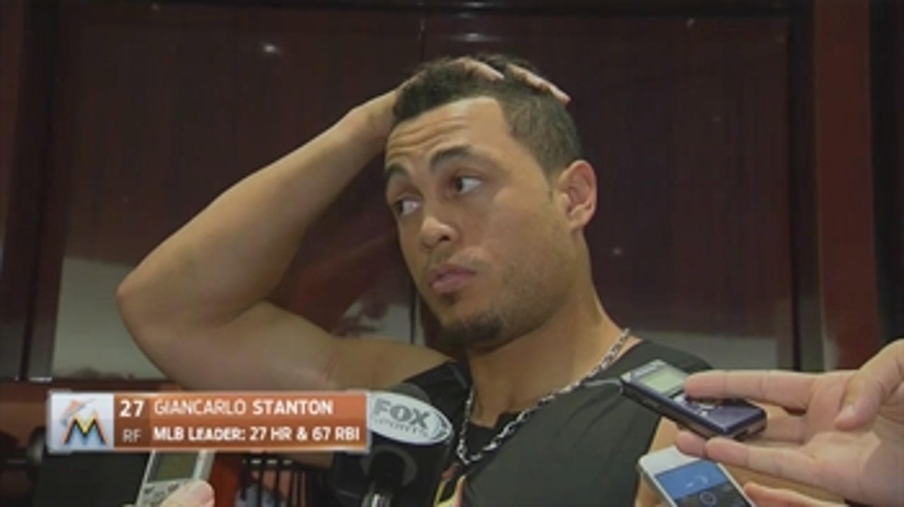 Stanton frustrated after Marlins 6-1 loss vs. Cardinals