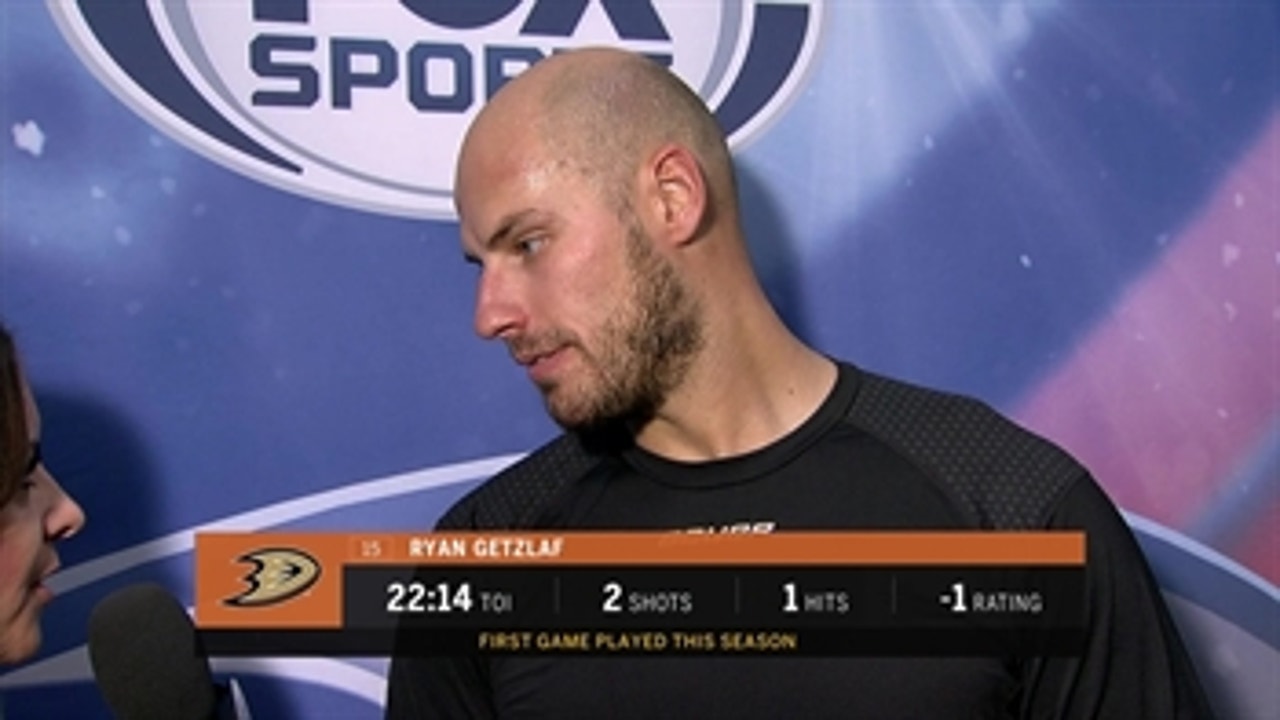 Postgame: Ryan Getzlaf on his first game of the season