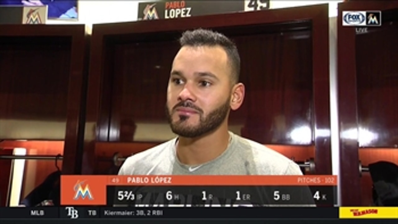 RHP Pablo Lopez says everyday is a learning experience