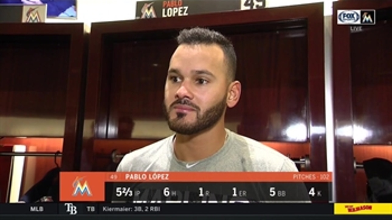 RHP Pablo Lopez says everyday is a learning experience