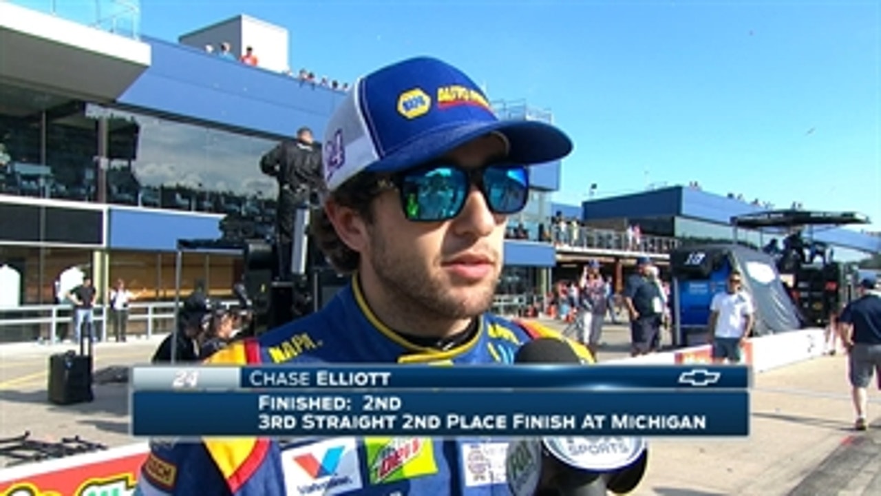 Chase Elliott Finishes Second Again ' 2017 MICHIGAN ' FOX NASCAR