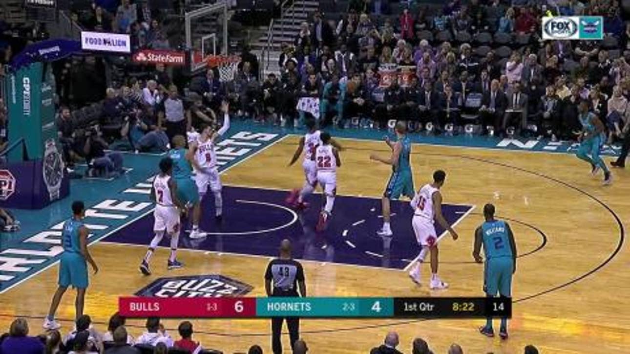 WATCH: Kemba Walker drops 30 on Bulls in Hornets' rout