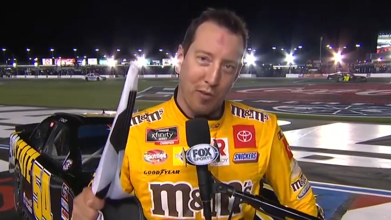 Kyle Busch re-lives his 97th career Xfinity win, a thriller at Charlotte Motor Speedway