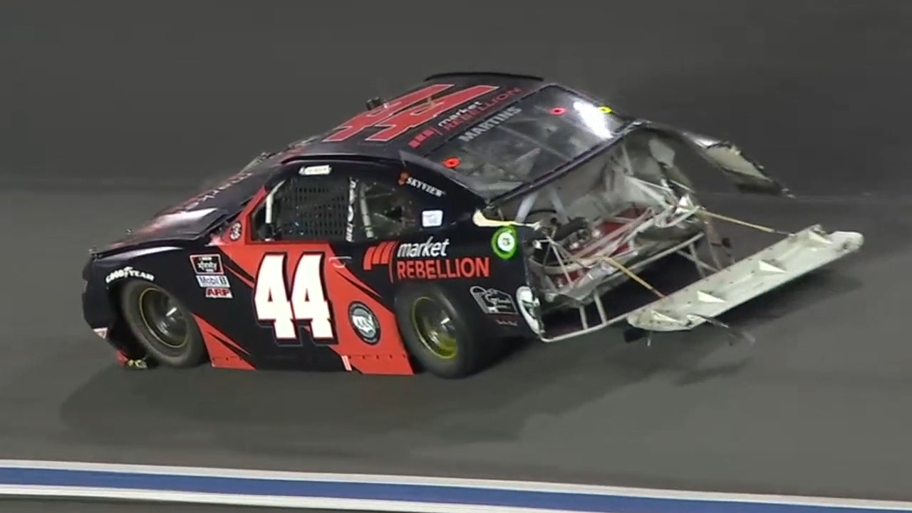 Noah Gragson gets loose, triggers big wreck four laps from checkered flag | NASCAR on FOX