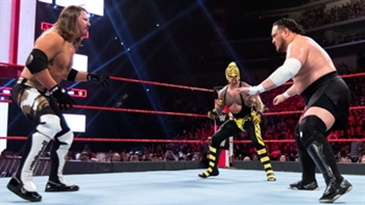 AJ Styles vs. Rey Mysterio vs. Samoa Joe - Triple Threat Match: Raw, April 22, 2019 (Full Match)