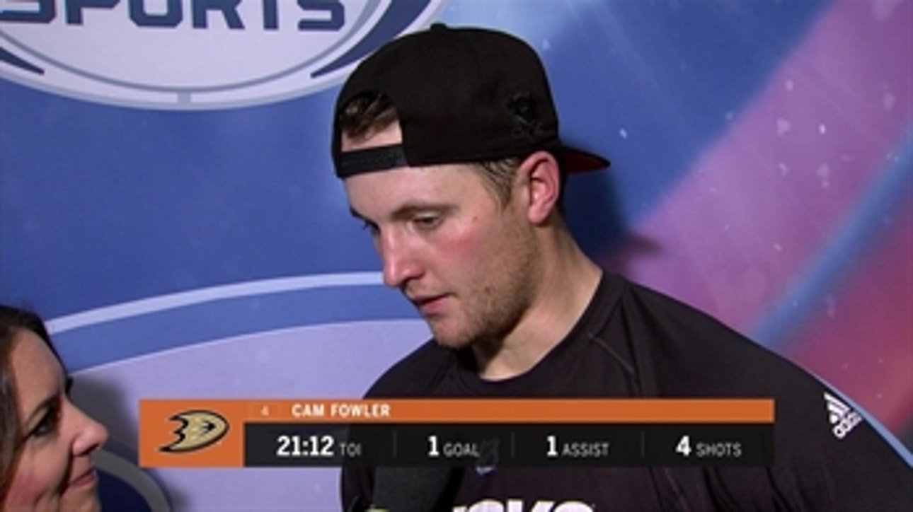 Cam Fowler chips in with 1 goal, 1 assist for Anaheim