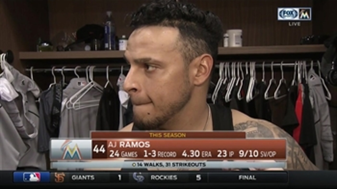 AJ Ramos discusses his first blown save of the season