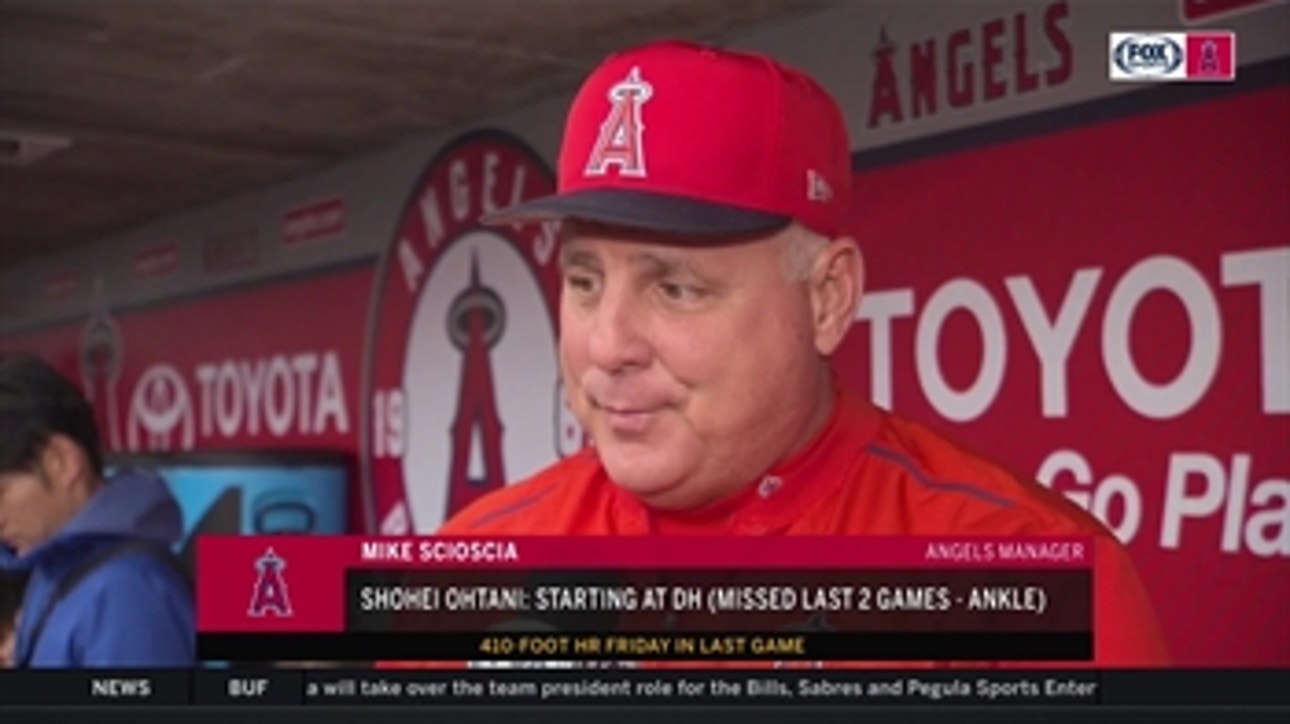 Mike Scioscia says Shohei Ohtani's ankle is 100 percent