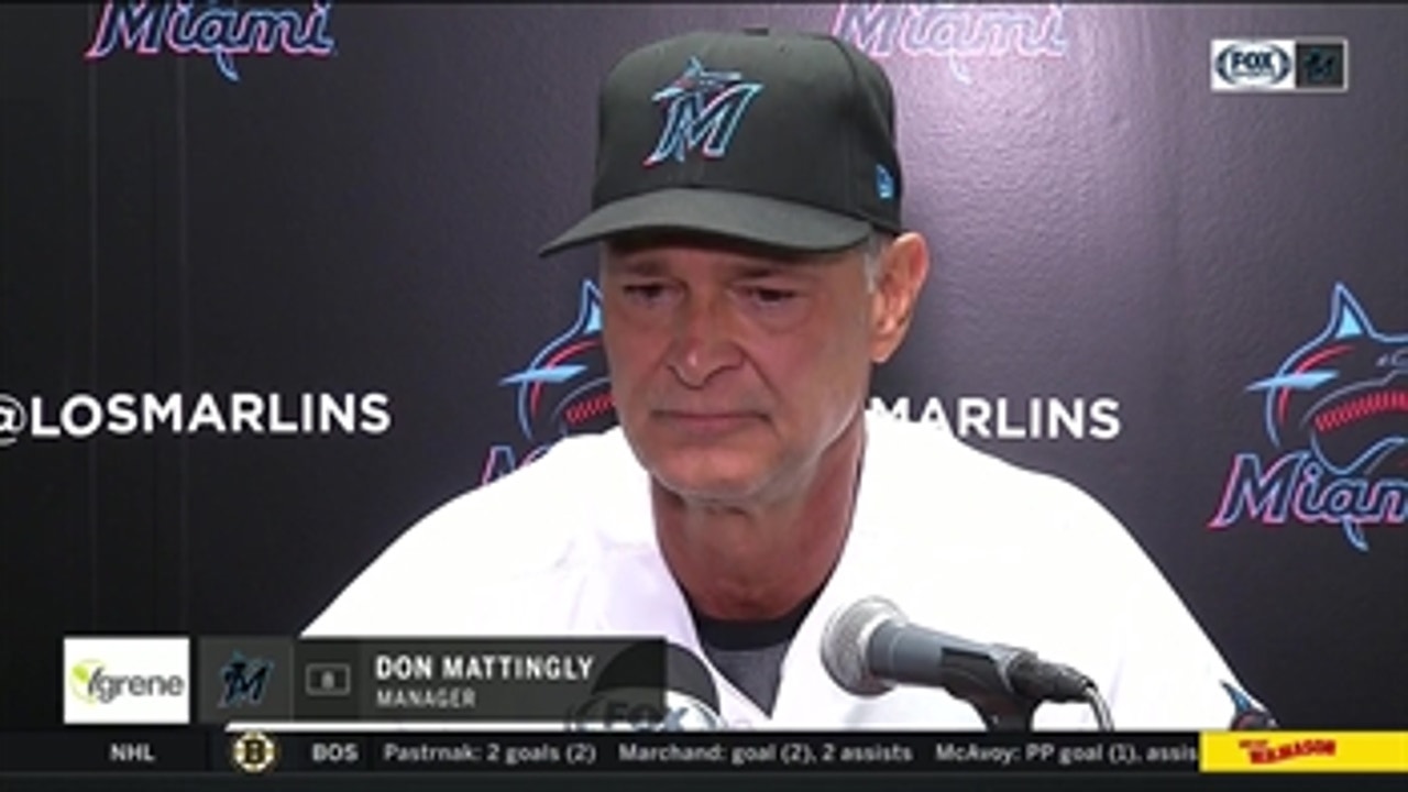 Don Mattingly discusses being swept by Cubs after shutout loss
