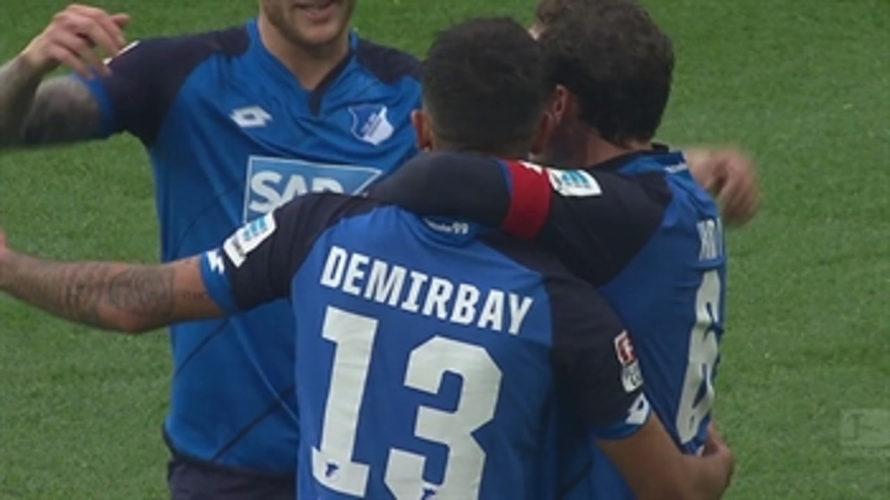 Kerem Demirbay scores off a free kick​ ' 2016-17 Bundesliga Highlights