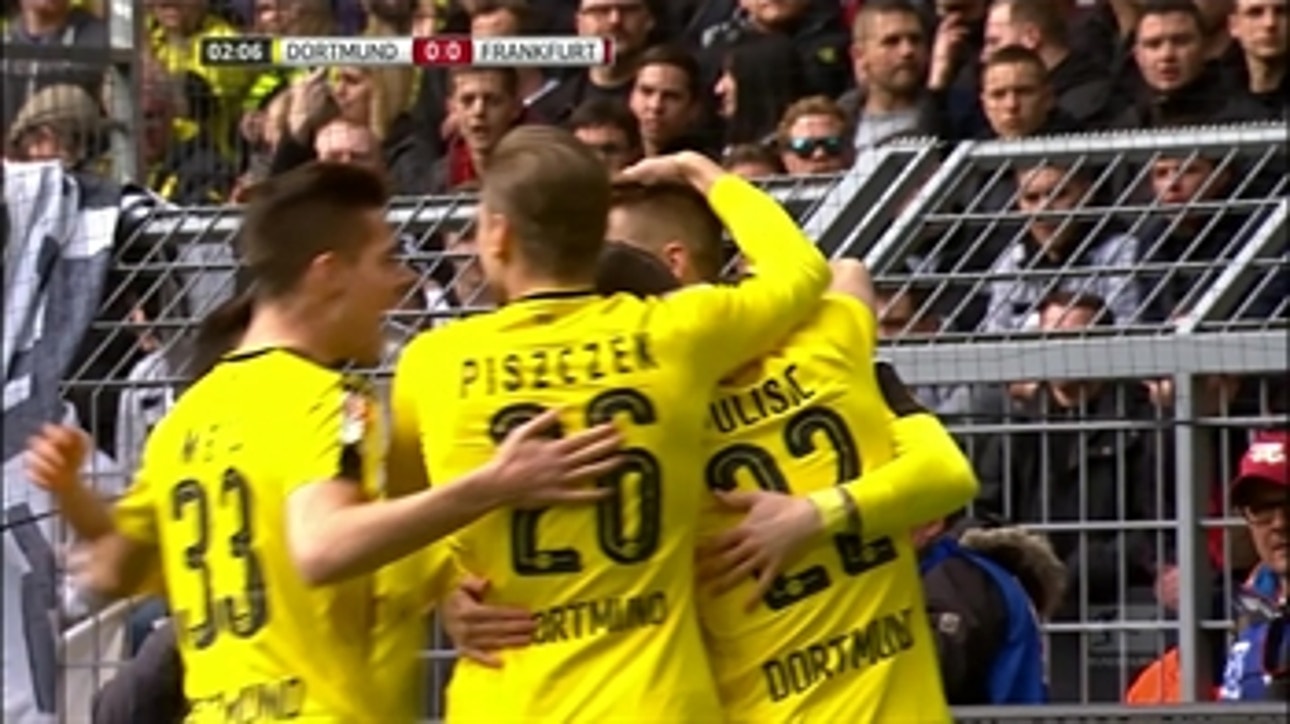 Marco Reus gives Dortmund the early lead​ ' 2016-17 Bundesliga Highlights