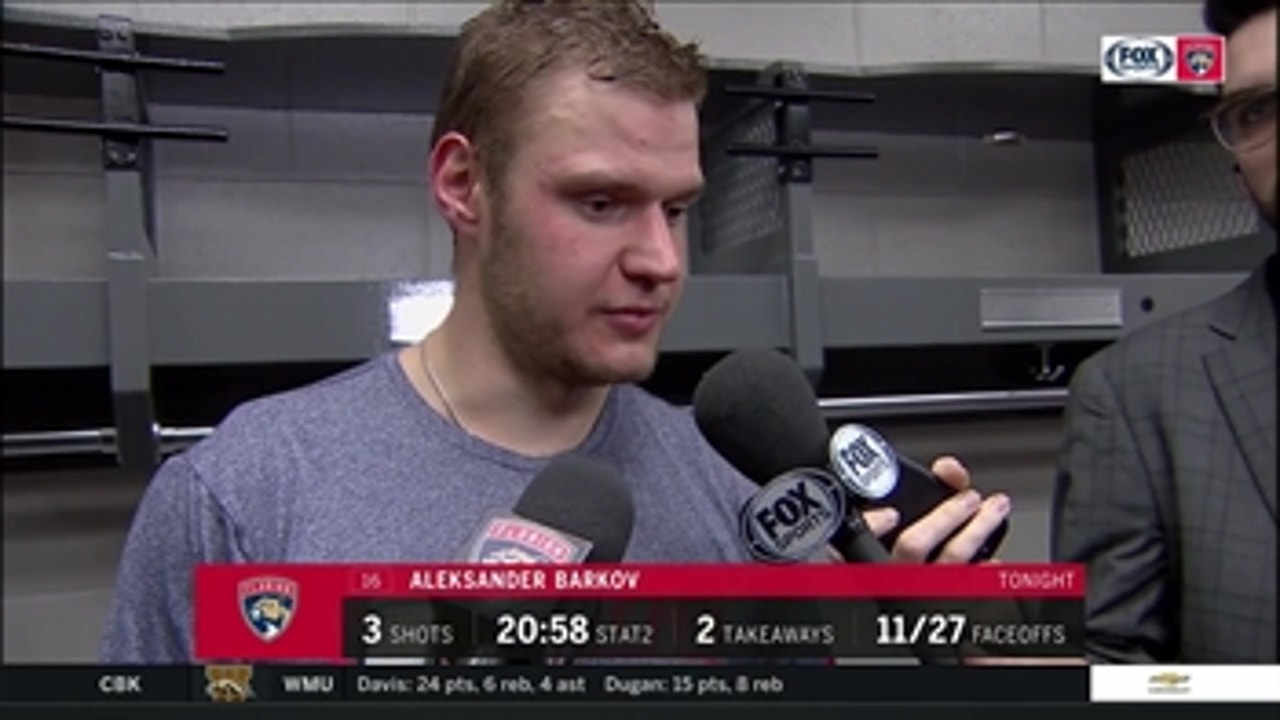 Aleksander Barkov: Cats need to do better on power play