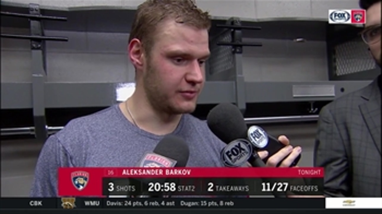 Aleksander Barkov: Cats need to do better on power play