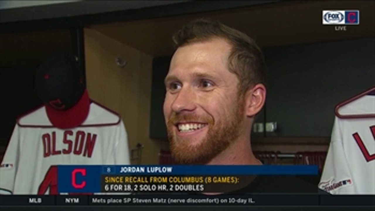 Jordan Luplow is getting more comfortable since returning from Columbus
