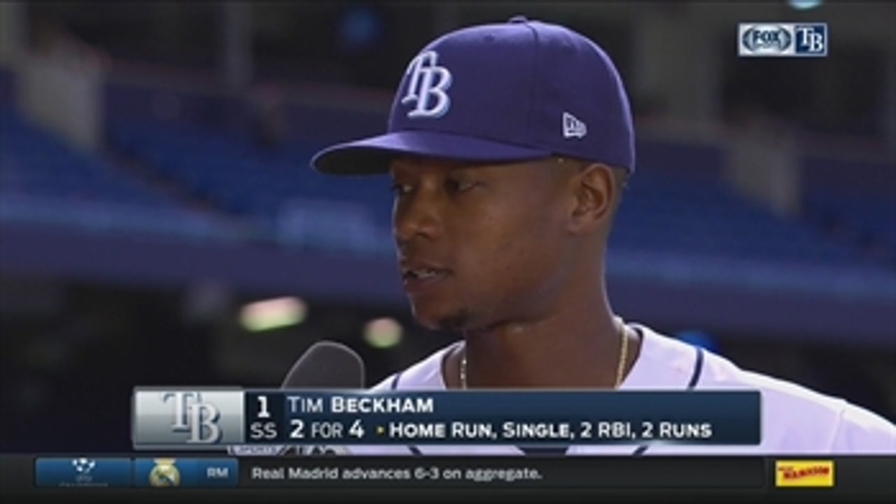 Tim Beckham on HR: I was trying to stay within myself