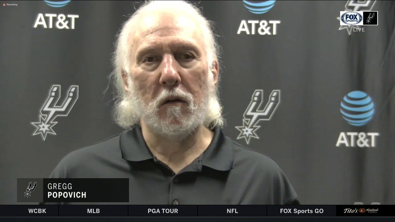 Gregg Popovich: 'Our turnovers... a lot of them were just sloppy'