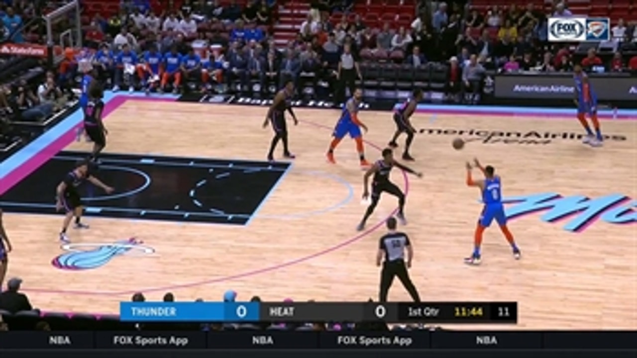 HIGHLIGHTS: Russell Westbrook Finds Steven Adams wit the Ally-Oop