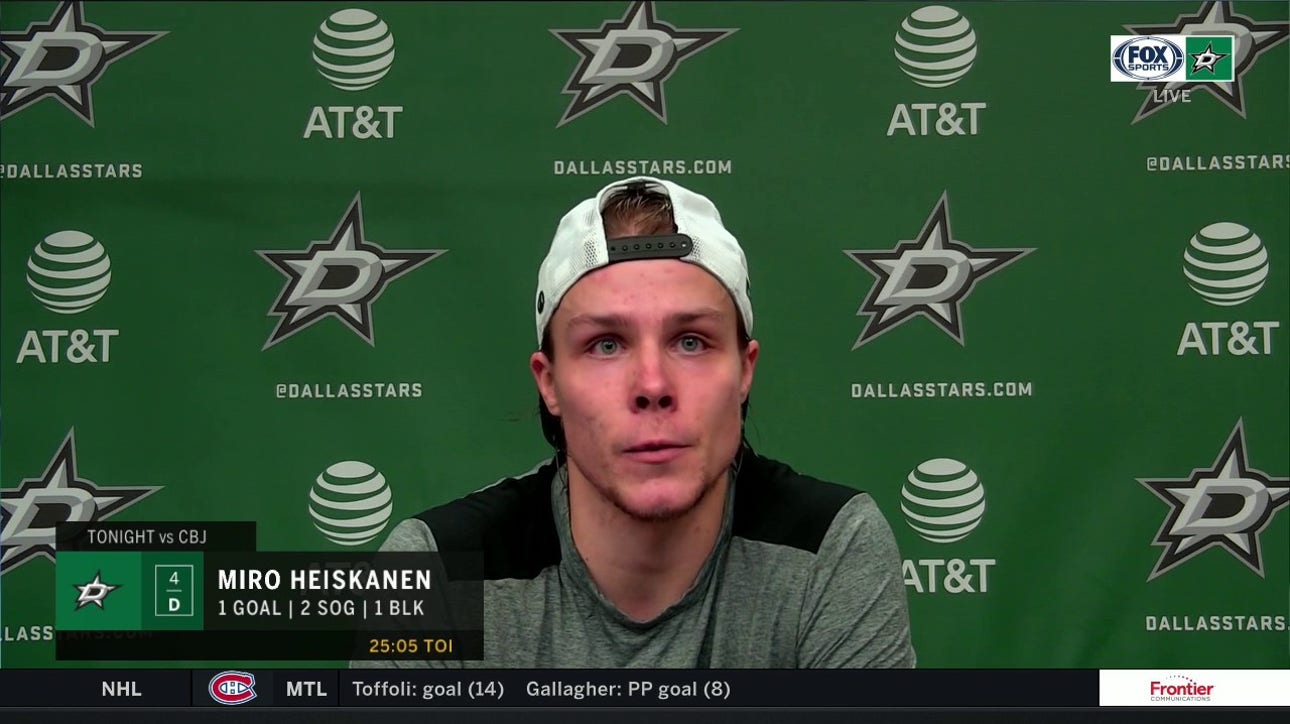 Heiskanen: 'It's always nice to score goals, but we have to win the games'