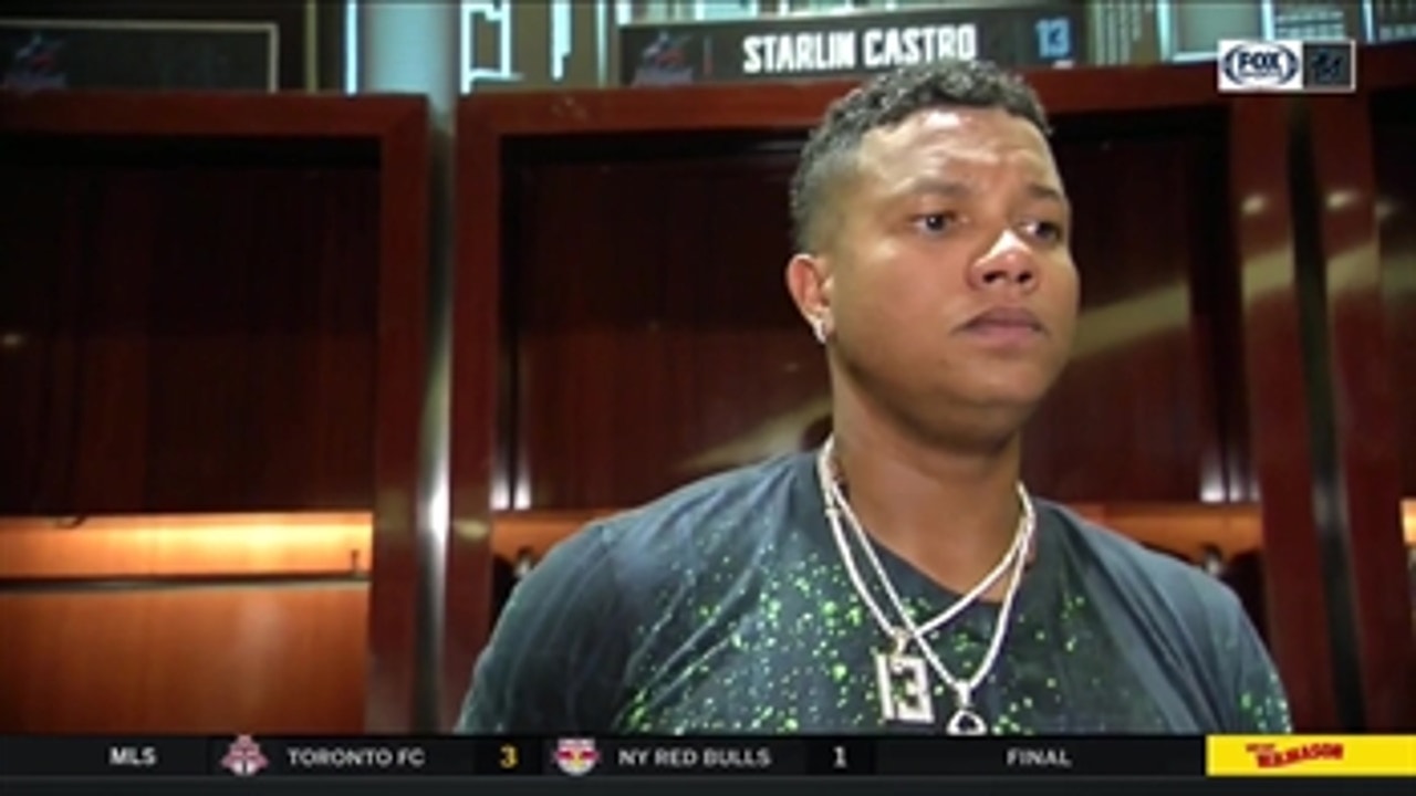 Starlin Castro on breaking up no-hitter, approach at the plate