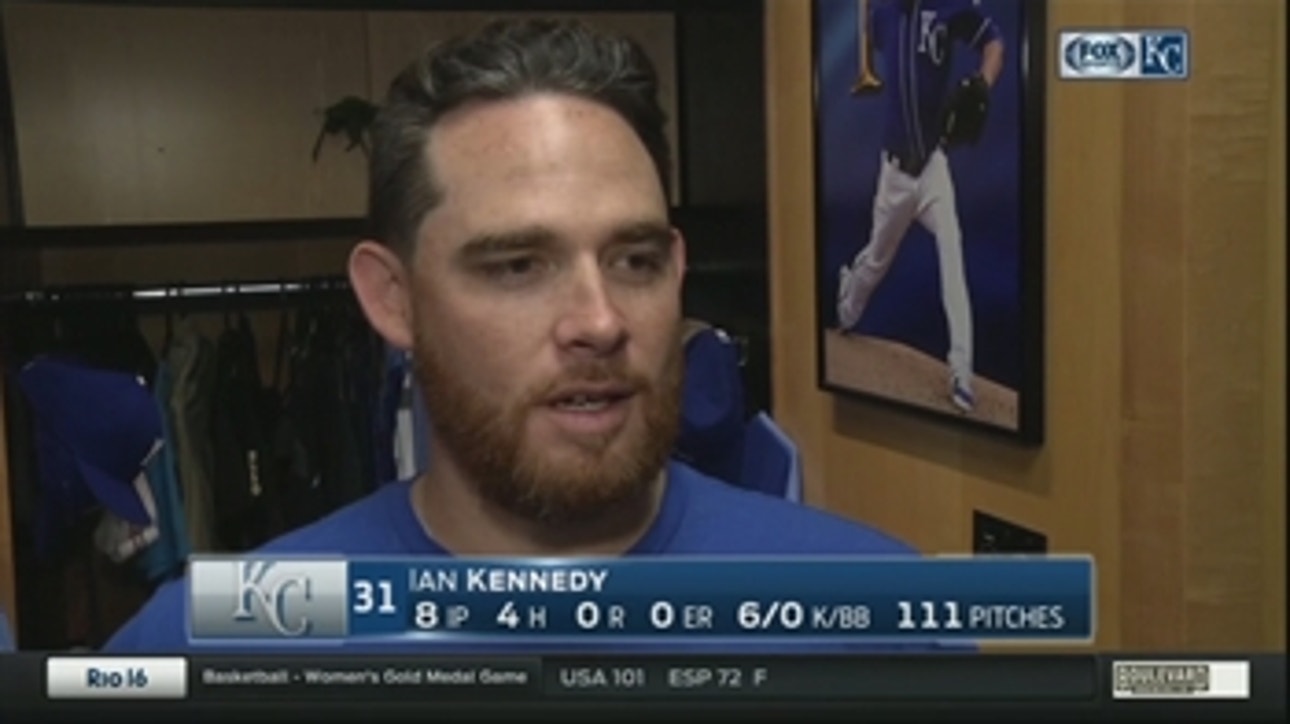 Ian Kennedy happy to give Royals bullpen some rest with eight shutout innings