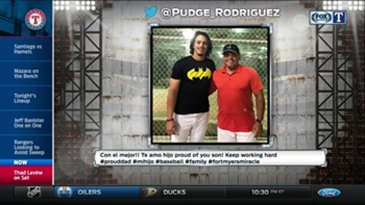 Rangers Live: Pudge asks about his son