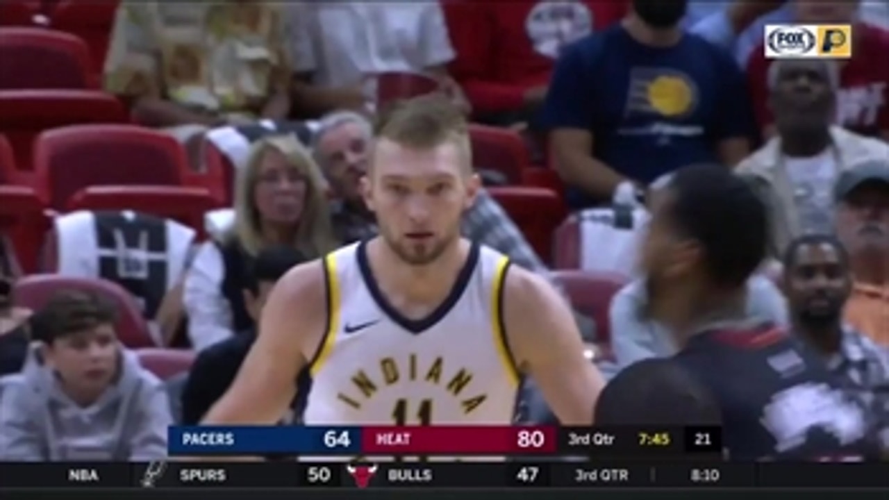 WATCH: Pacers' Sabonis shows off skills against Heat