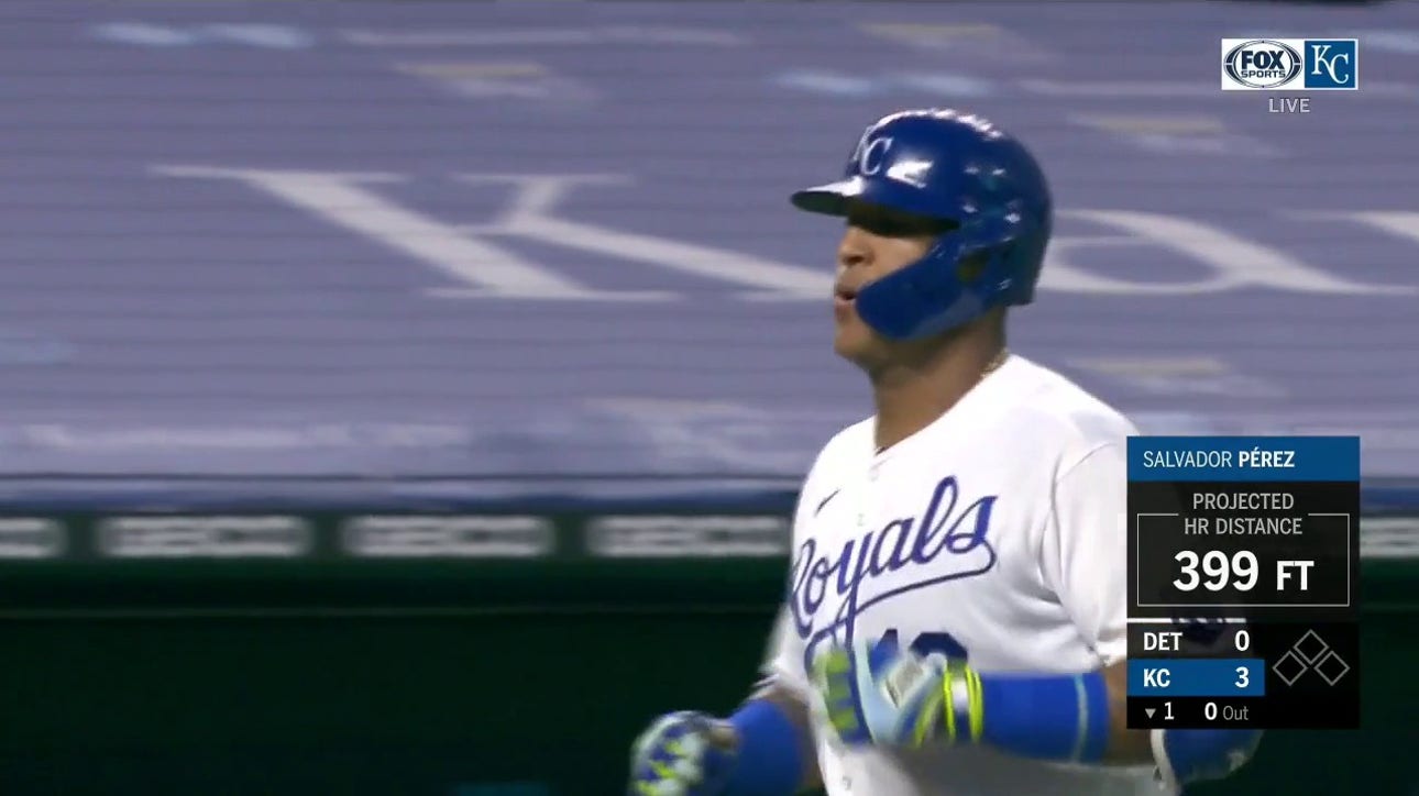 WATCH: Salvy stays hot with a three-run blast against the Tigers