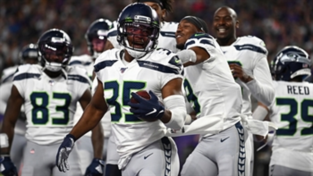 Seahawks defense shines, returning an interception 88 yards to the house