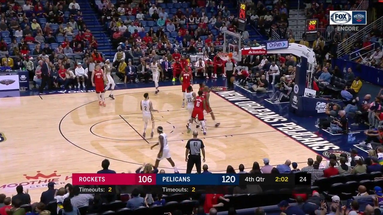 WATCH: Brandon Ingram with the Dagger vs. the Rockets ' Pelicans ENCORE