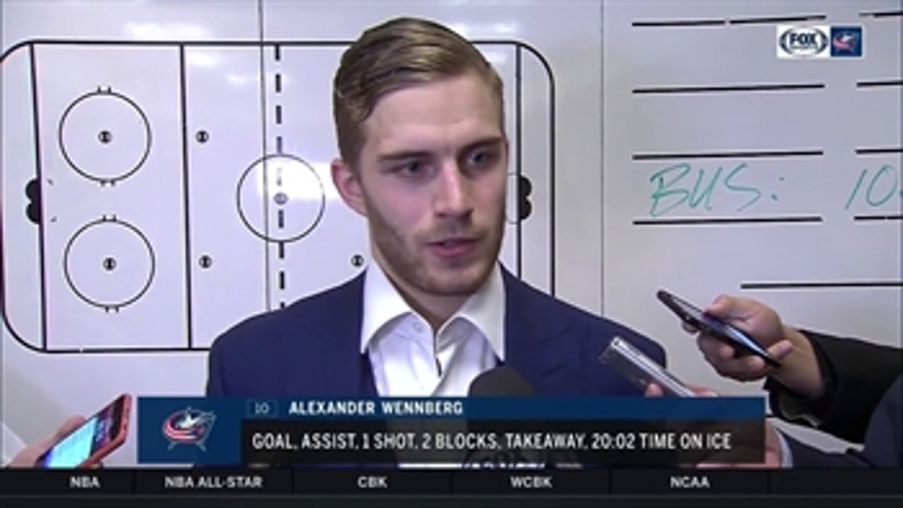 Alexander Wennberg believes win before break was 'step in the right direction' for CBJ