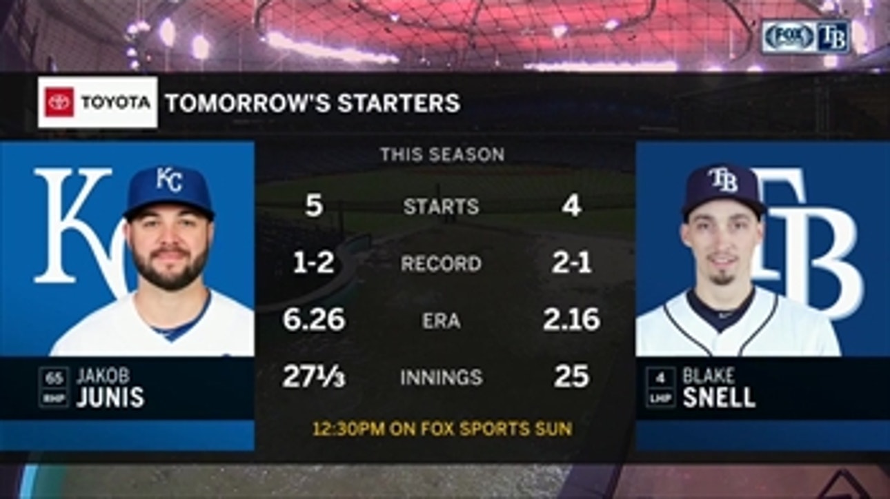 Blake Snell aims to pitch Rays to sweep of Royals after returning from injury