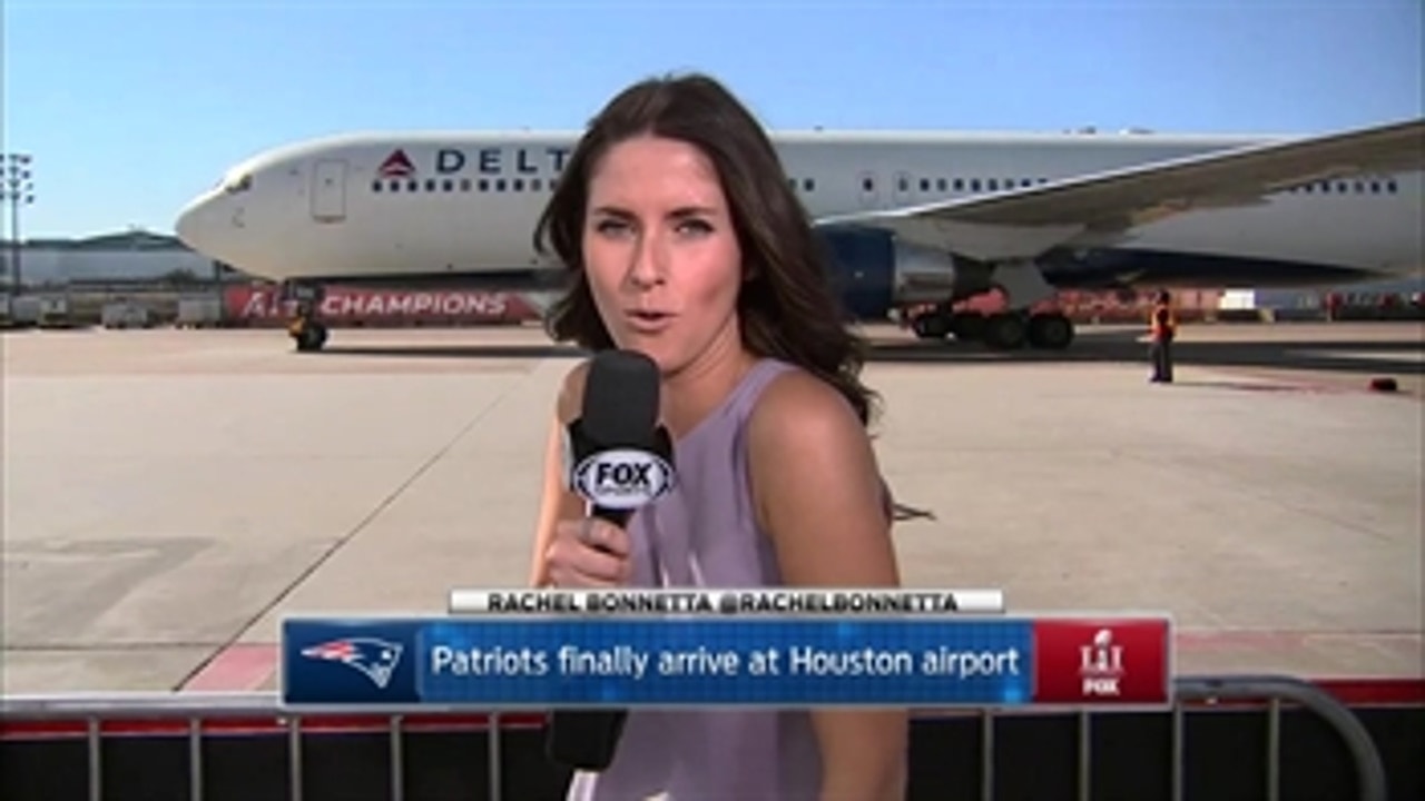 Rachel Bonnetta Watch Patriots Arrive in Houston