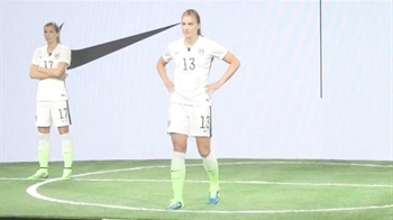 United States women's national team unveil their new jerseys ahead of this summer's World Cup