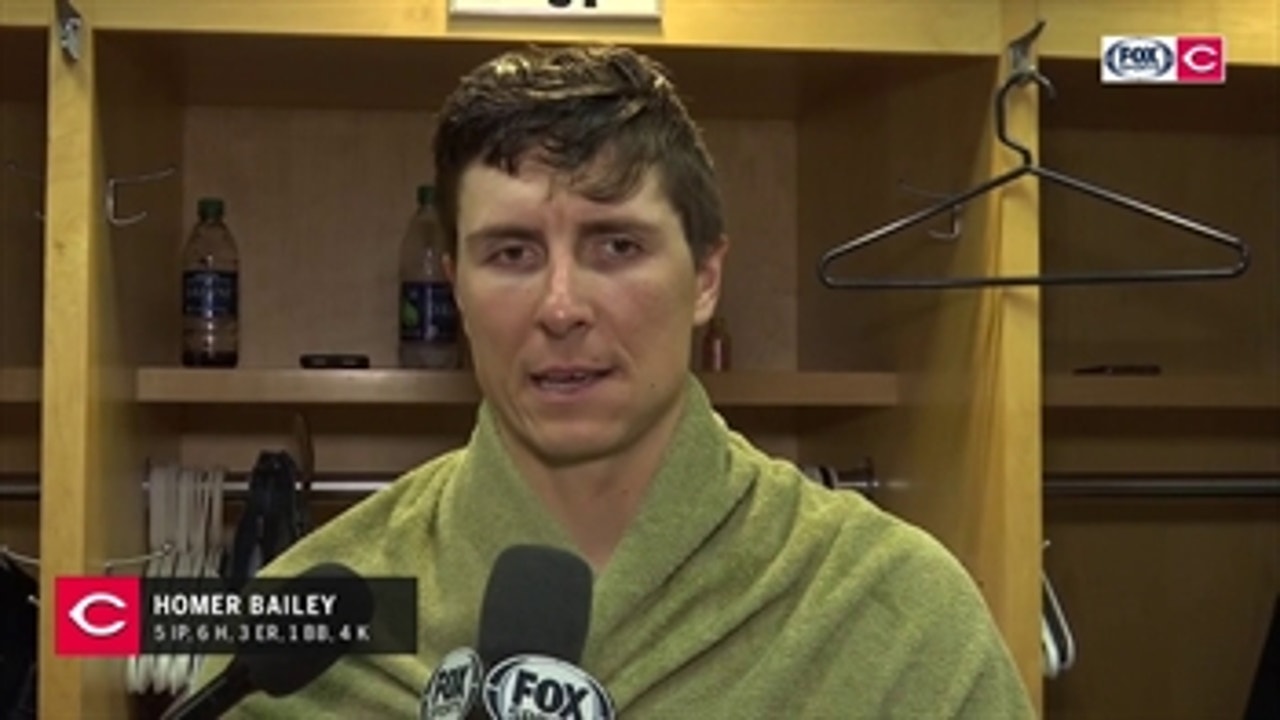 Homer Bailey on tough luck loss: 'The bottom line is winning and losing'