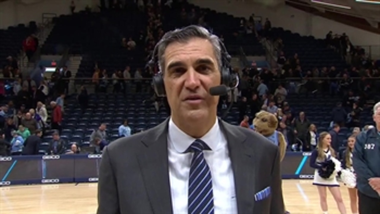 Villanova head coach Jay Wright talks about the maturity of Saddiq Bey