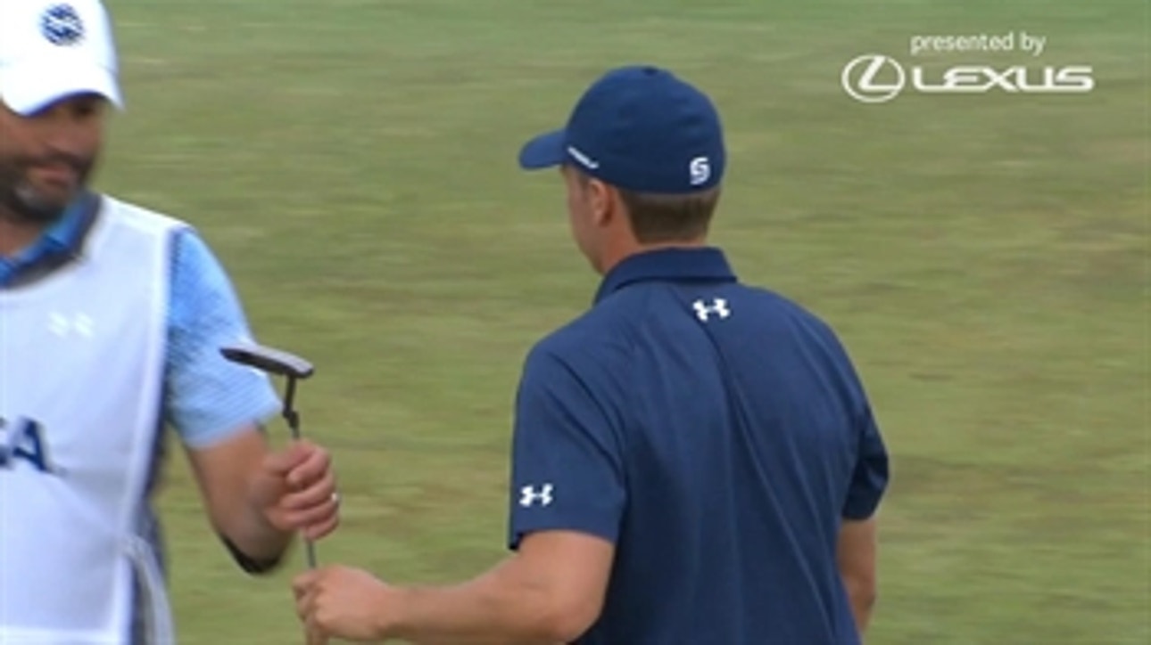 No. 14: Spieth Makes Another Birdie to Creep Closer to Cut