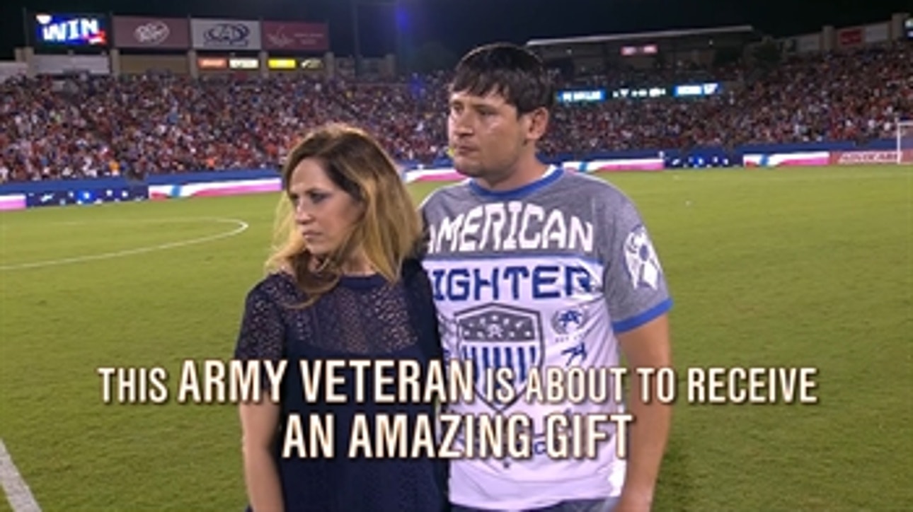 FC Dallas surprised a very deserving Army veteran with an amazing gift