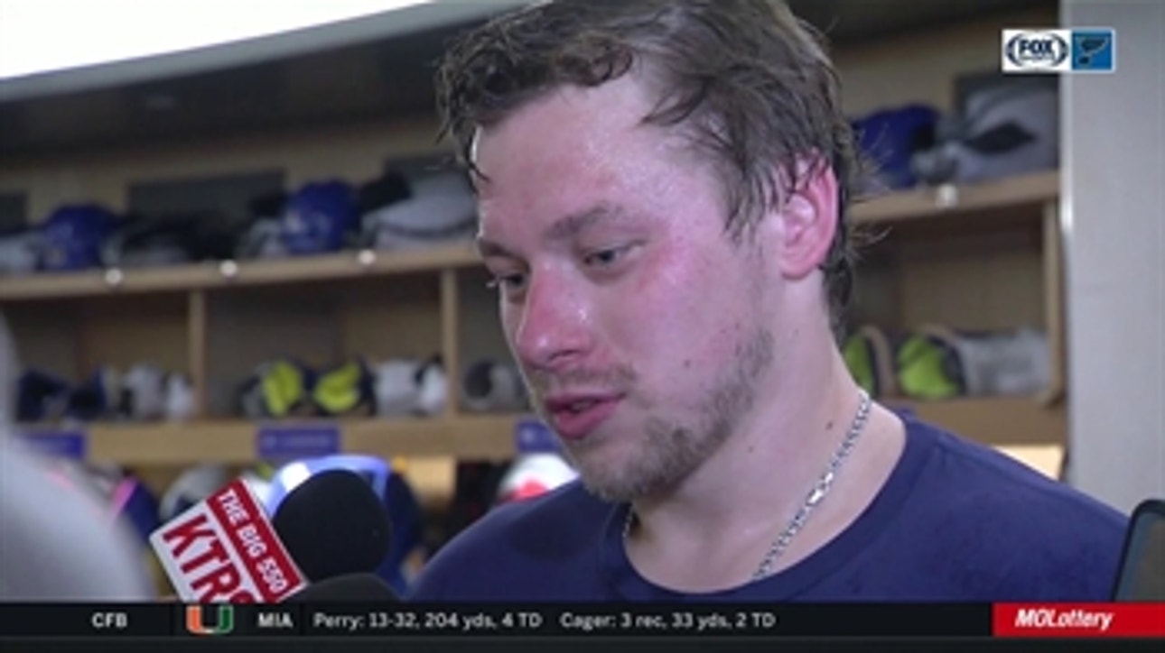 Tarasenko: 'We don't do enough, and we need to fix it and play better'