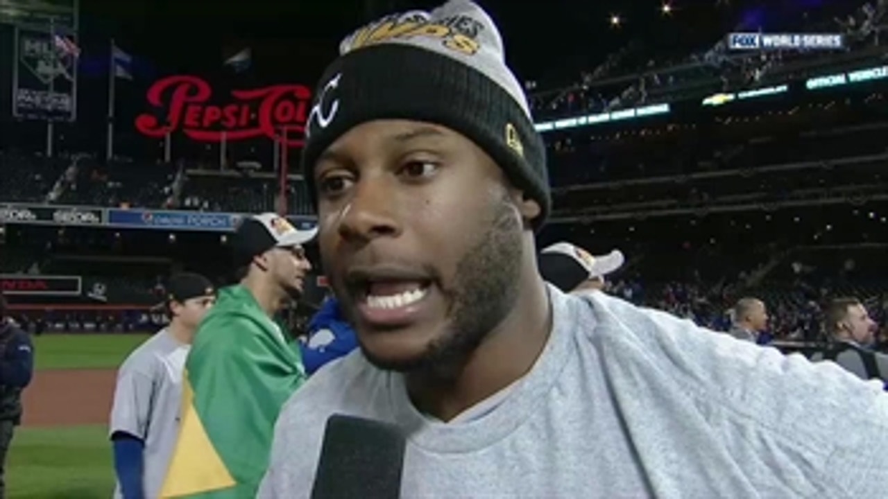 Lorenzo Cain could not be happier after the Royals' World Series win