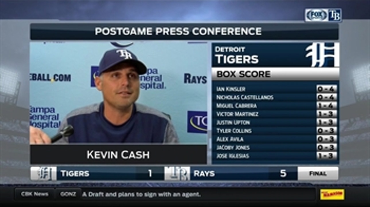 Kevin Cash impressed with Matt Andriese not being fazed by early HR