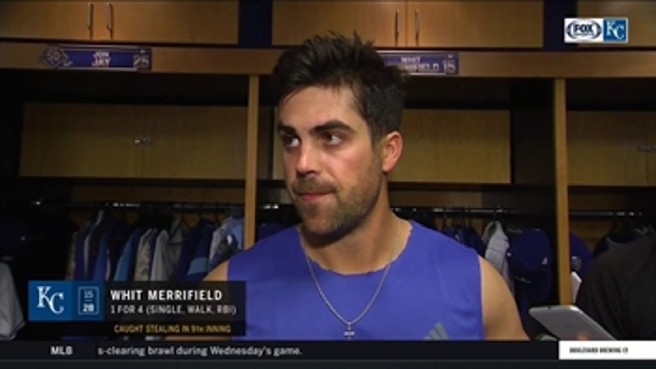 Whit Merrifield: 'I thought I got a good jump' trying to steal second