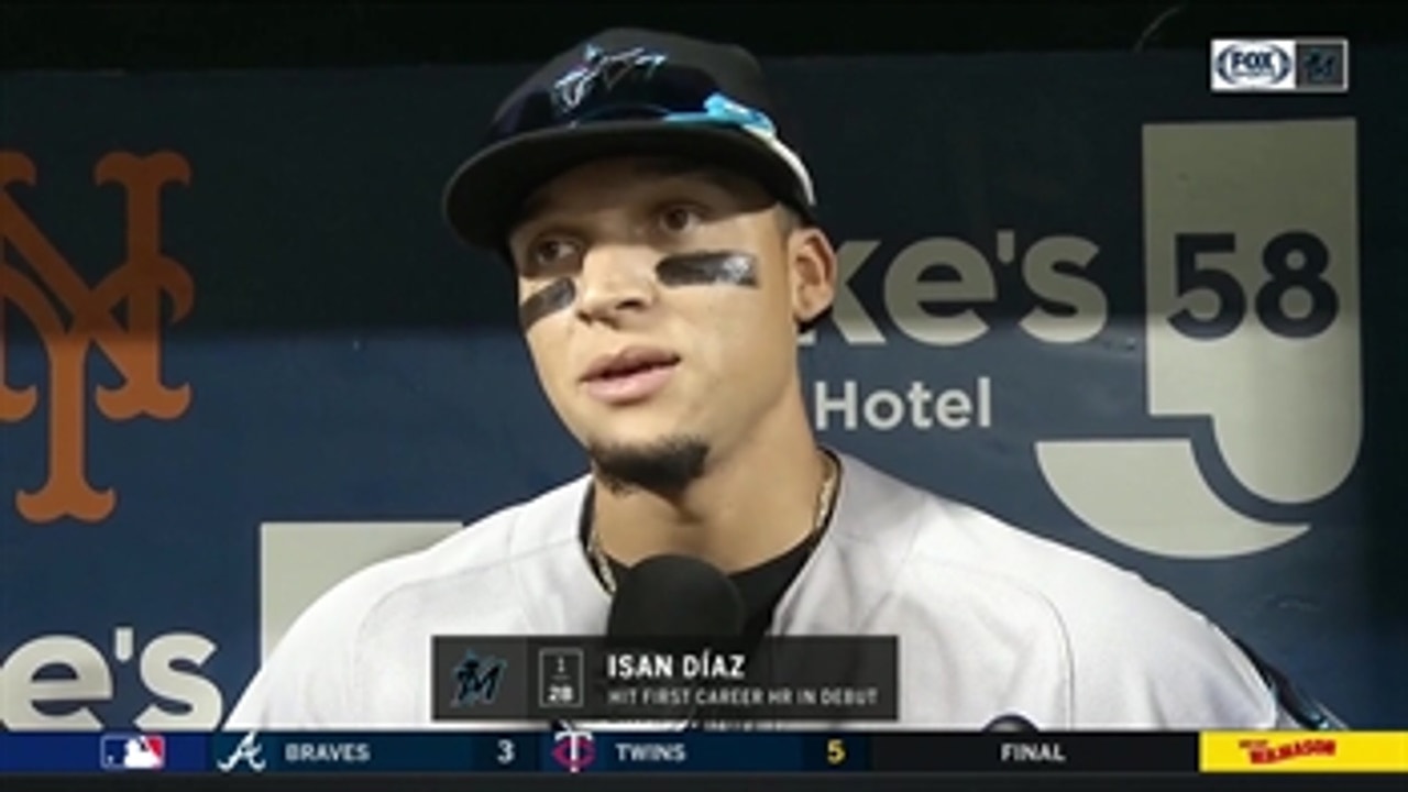 Isan Díaz on sharing his 1st MLB home run with family in New York, his road to the bigs