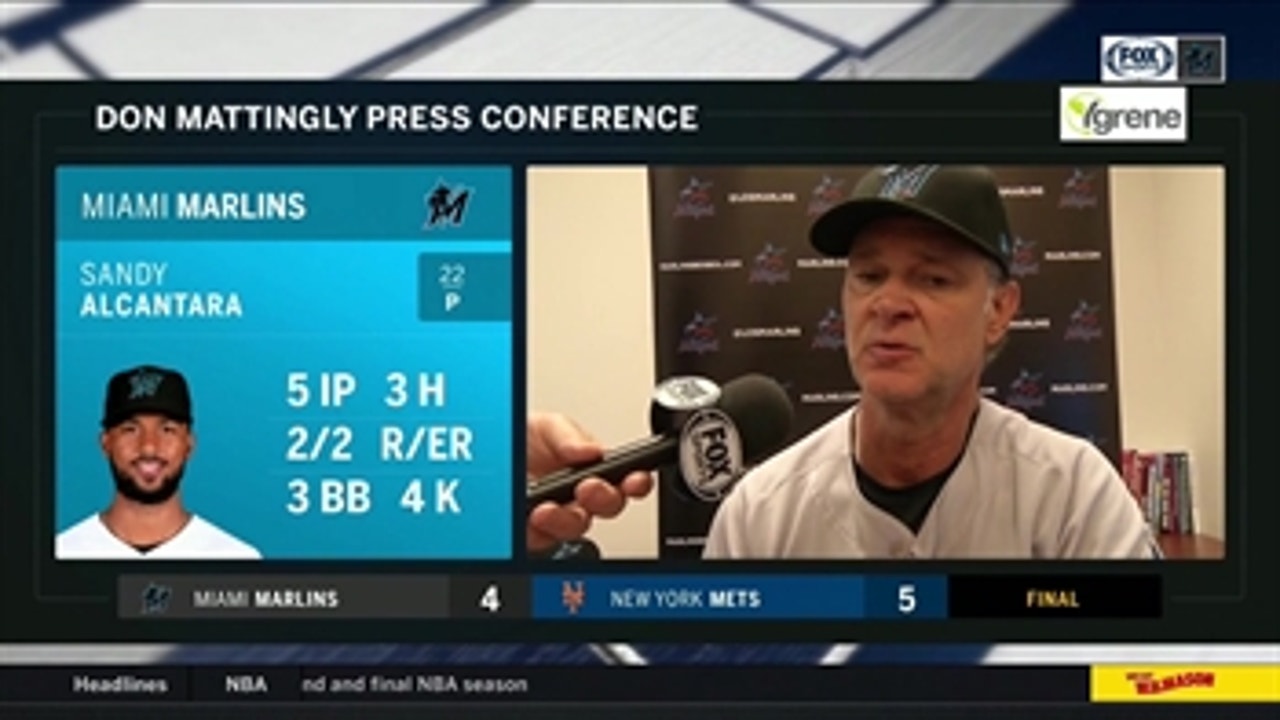 Don Mattingly recaps Game 2 of doubleheader against Mets