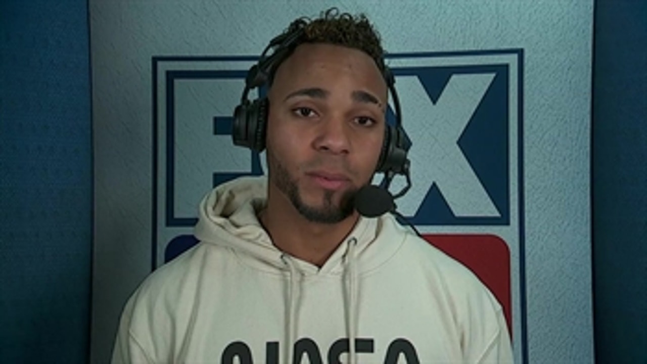 Xander Bogaerts talks to the FOX MLB crew after Game 2: 'We're eating wins'