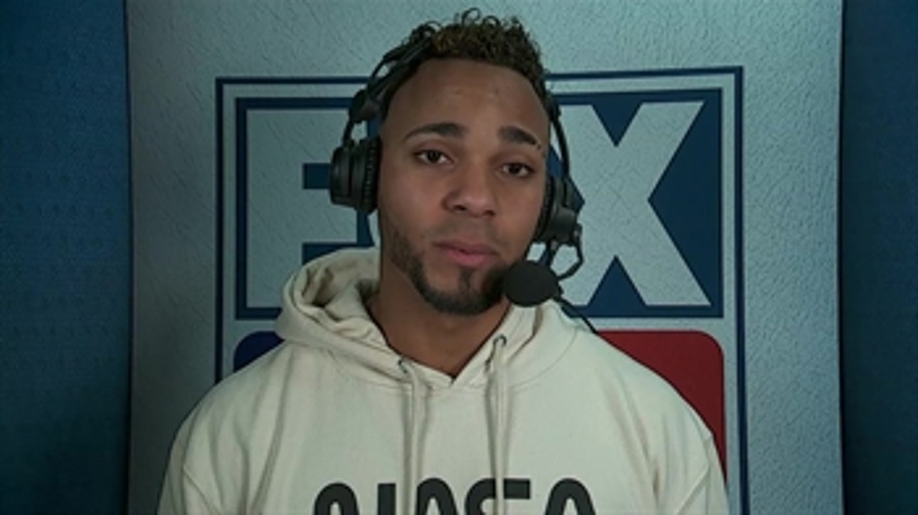 Xander Bogaerts talks to the FOX MLB crew after Game 2: 'We're eating wins'