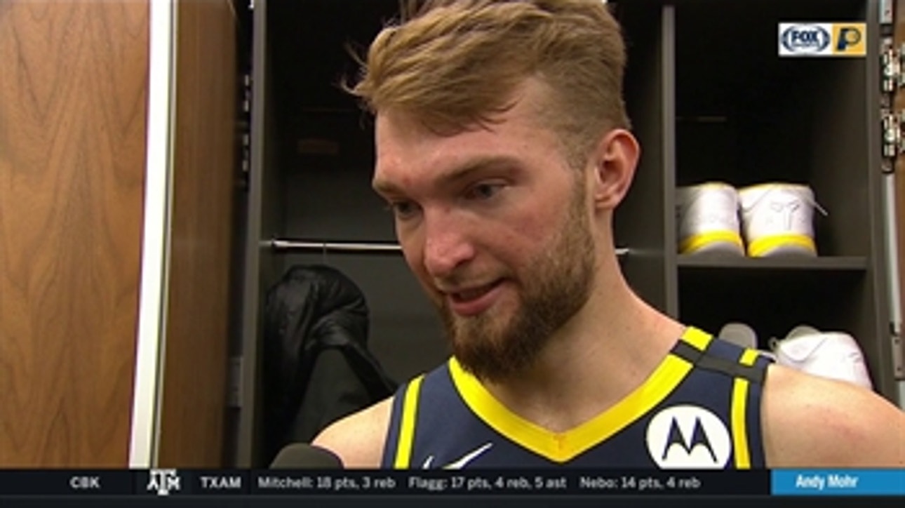 Sabonis on Pacers setting the tone against Hornets: 'We just made them feel us'