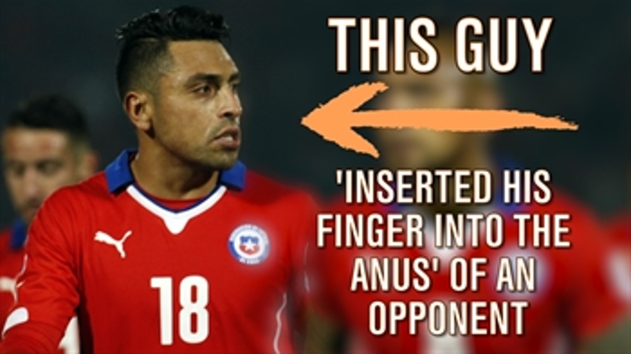 Chile defender Gonzalo Jara banned for sticking his finger where the sun don't shine