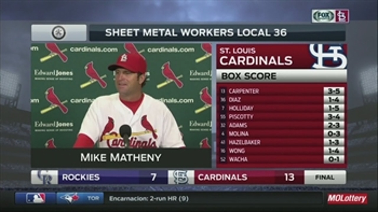 Mike Matheny plays coy about sticking with lineup